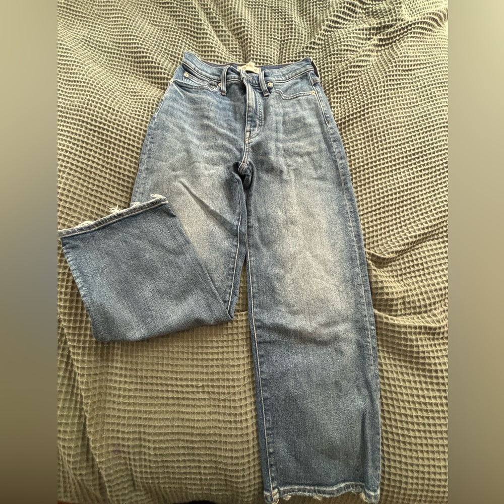 madewell jeans - SLIM WIDE-LEG CROP. size 25